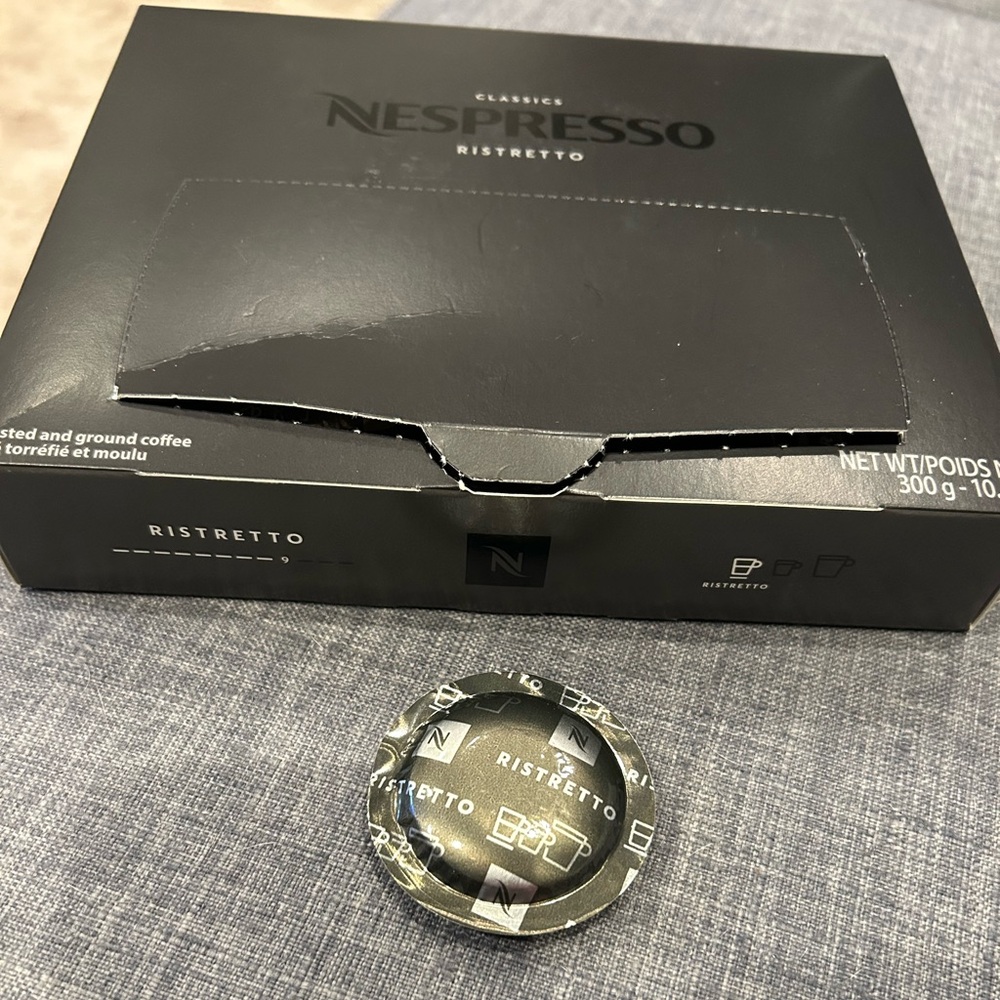 Nespresso Ristretto Black Coffee Box. 50 Capsules - Picture 5 of 5